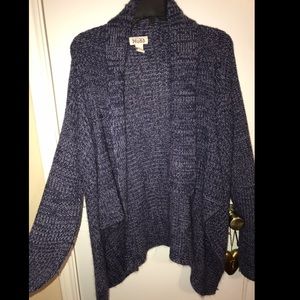 Purple knit cardigan